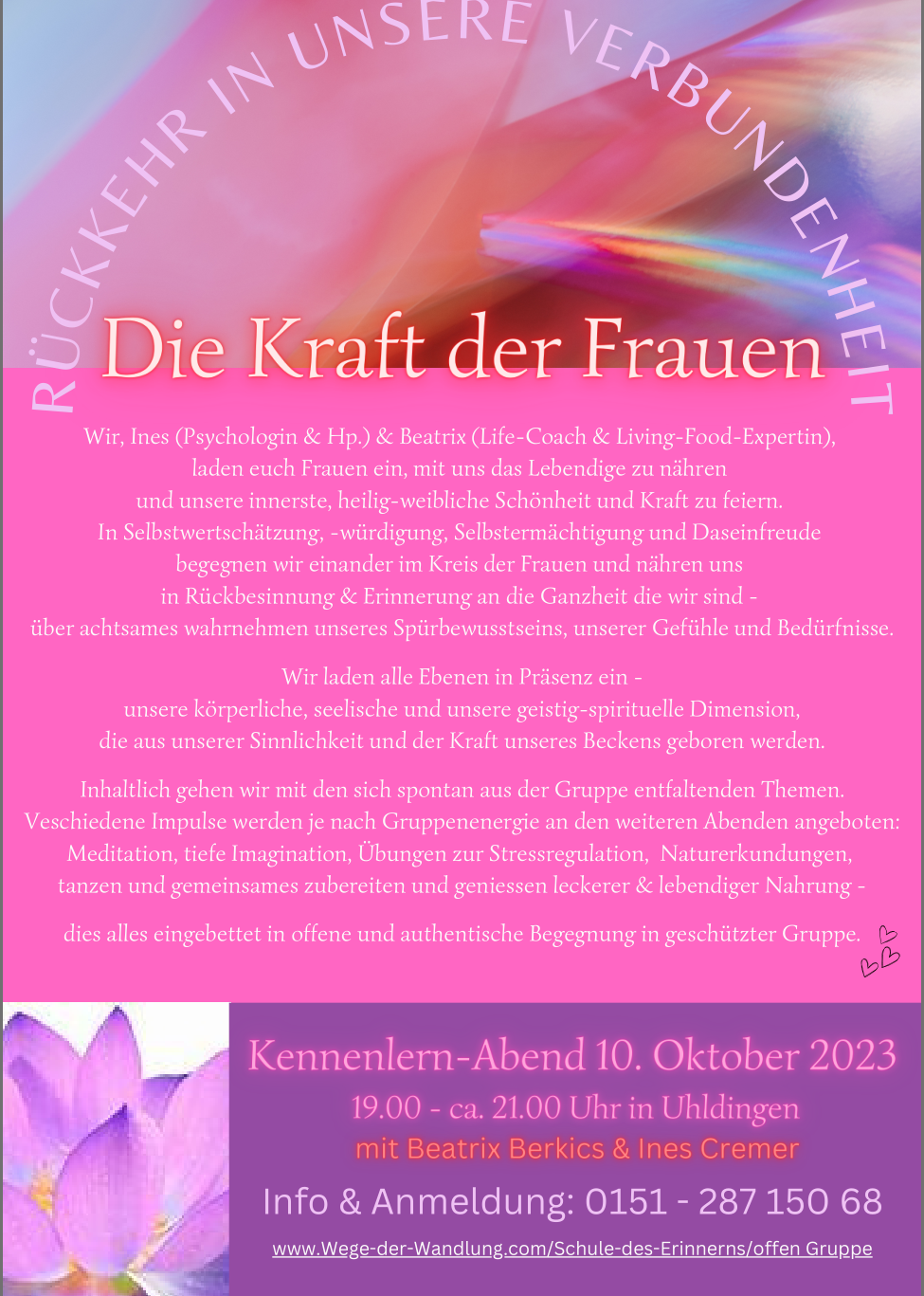 Workshop for
			celebrating femalehood